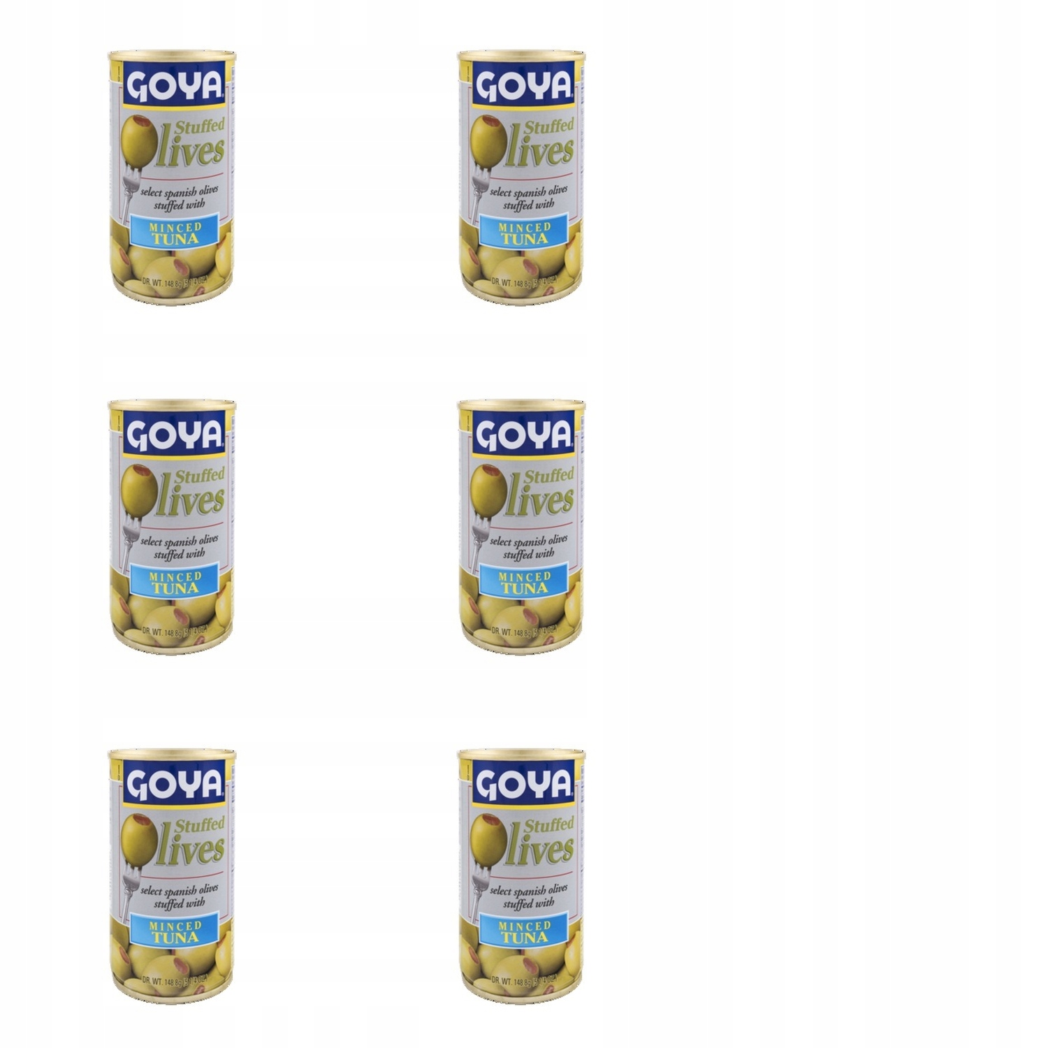 6x 350g Goya oliwki nadziewane tuńczykiem Zgrzewka