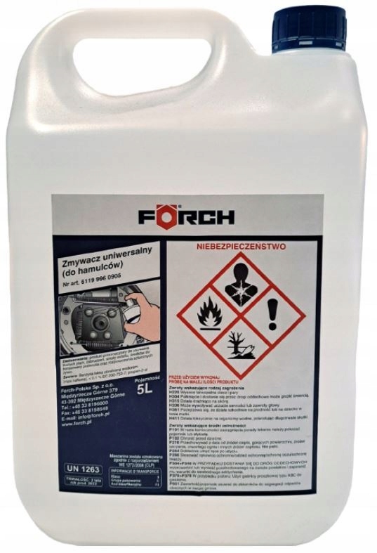 FORCH BRAKE CLEANER ZMYWACZ UNIWERSALNY DO HAMULCÓW 5L
