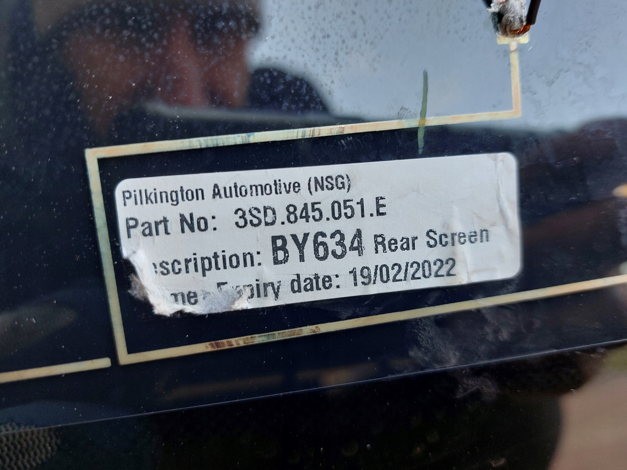 window rear part BENTLEY CONTINENTAL GT SPEED 22R