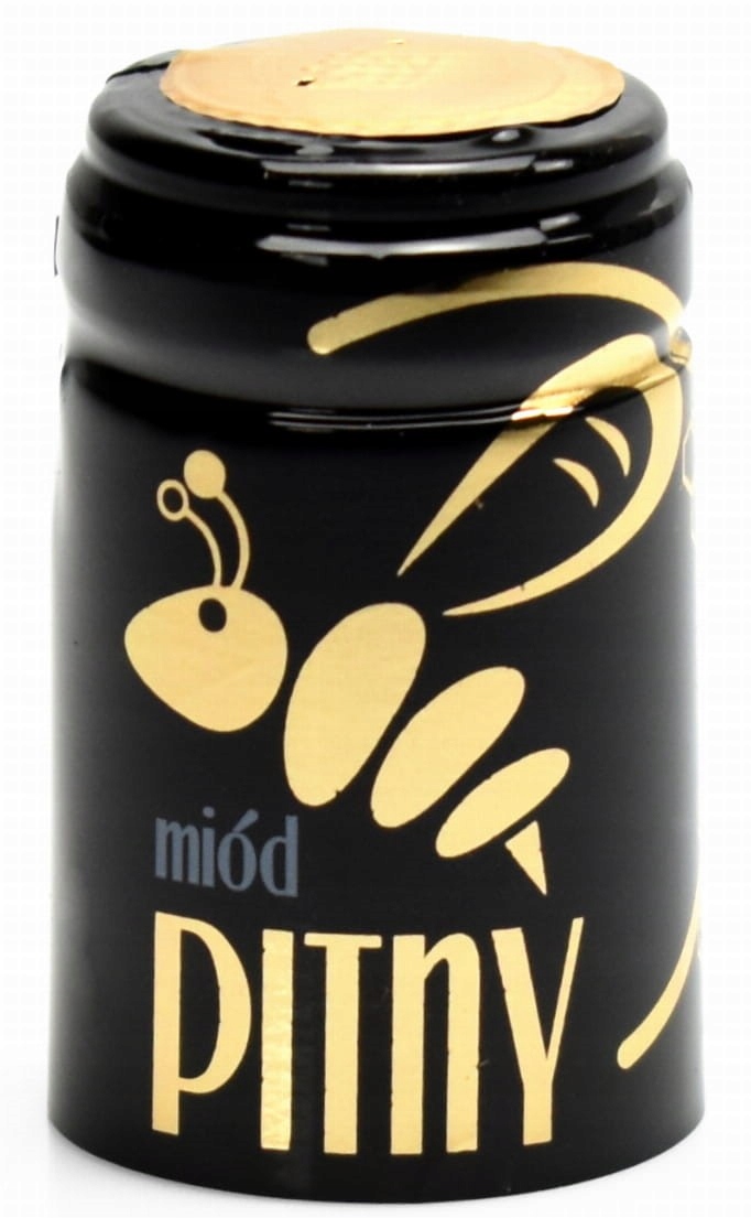 

Kapturki termokurczliwe na miód pitny 10szt czarne