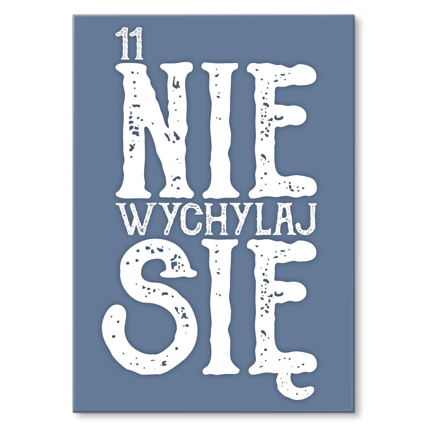 Kovový plakát 11, nevyklápěj se Štítek Plech 42 x 59,4 cm Dárek