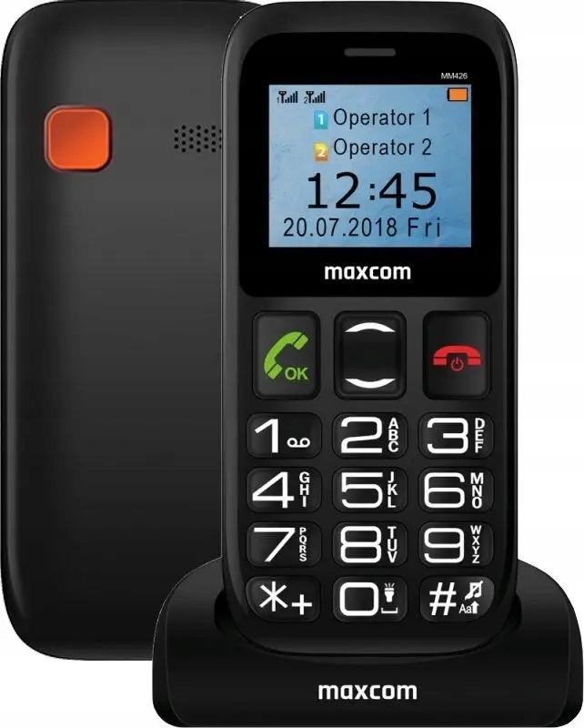 Nowy Telefon Dla Seniora Komórkowy Maxcom MM426 Se duże klawisze Usb-c