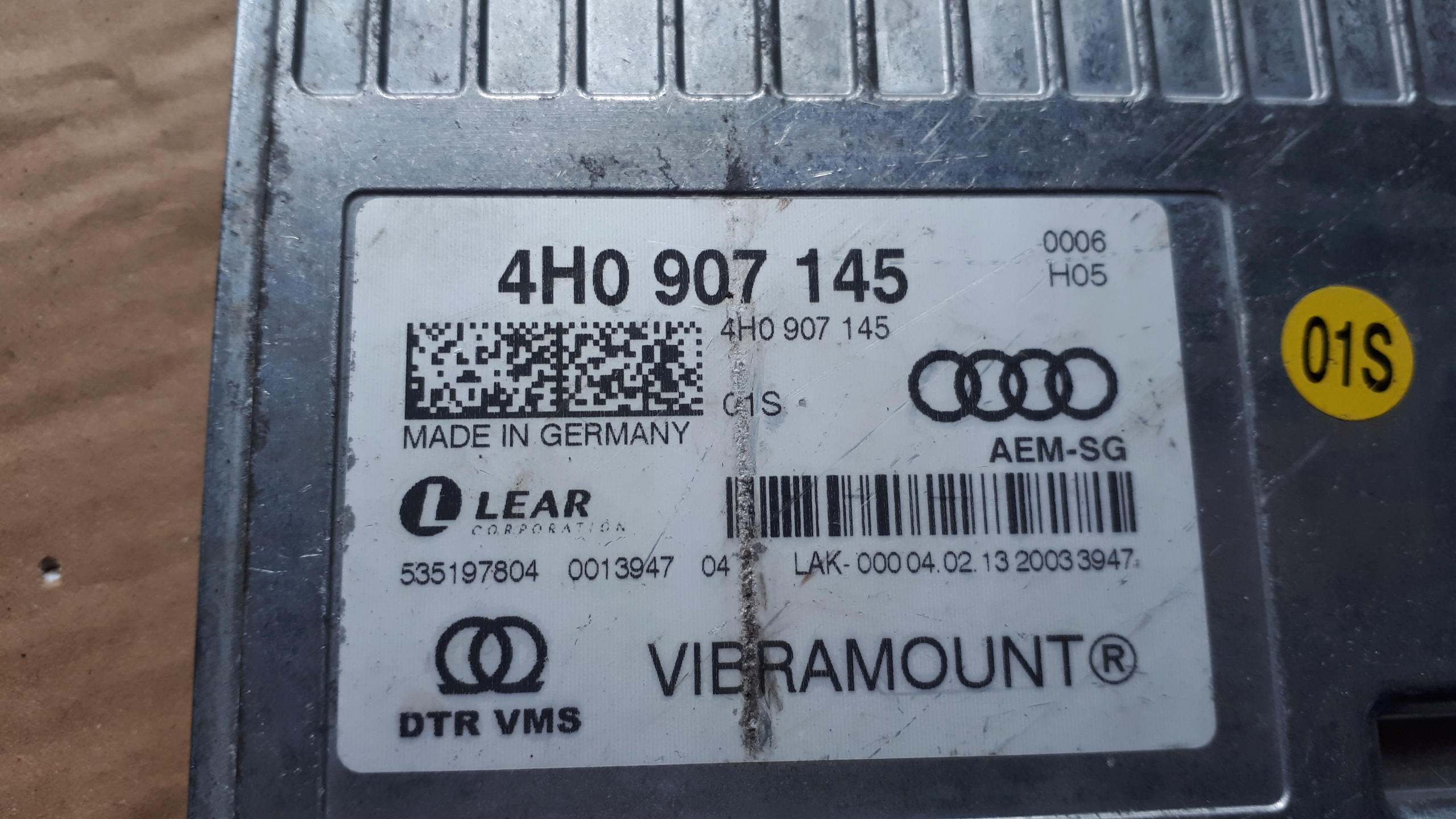 S6 C7 4G A6 control unit springing 4H0907145 A7 4G