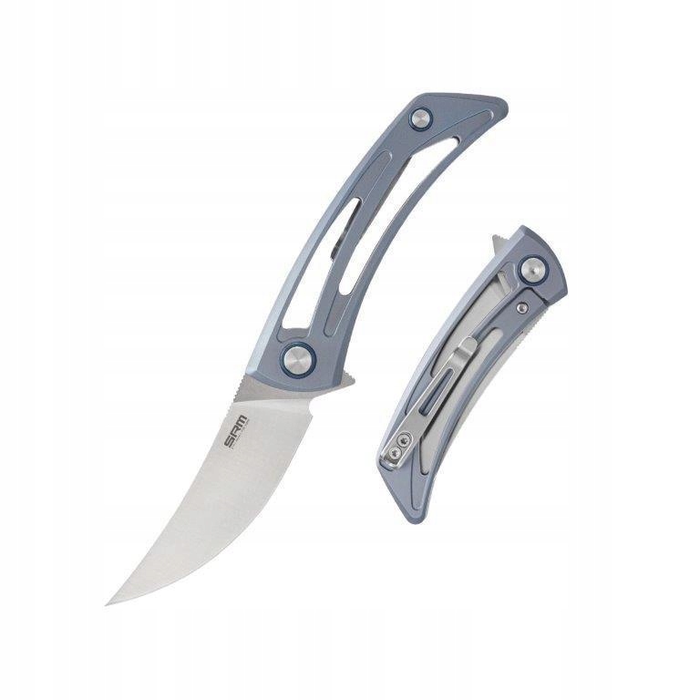 Srm 7415 Nóż składany blokada ramki Stal 154CM lekki