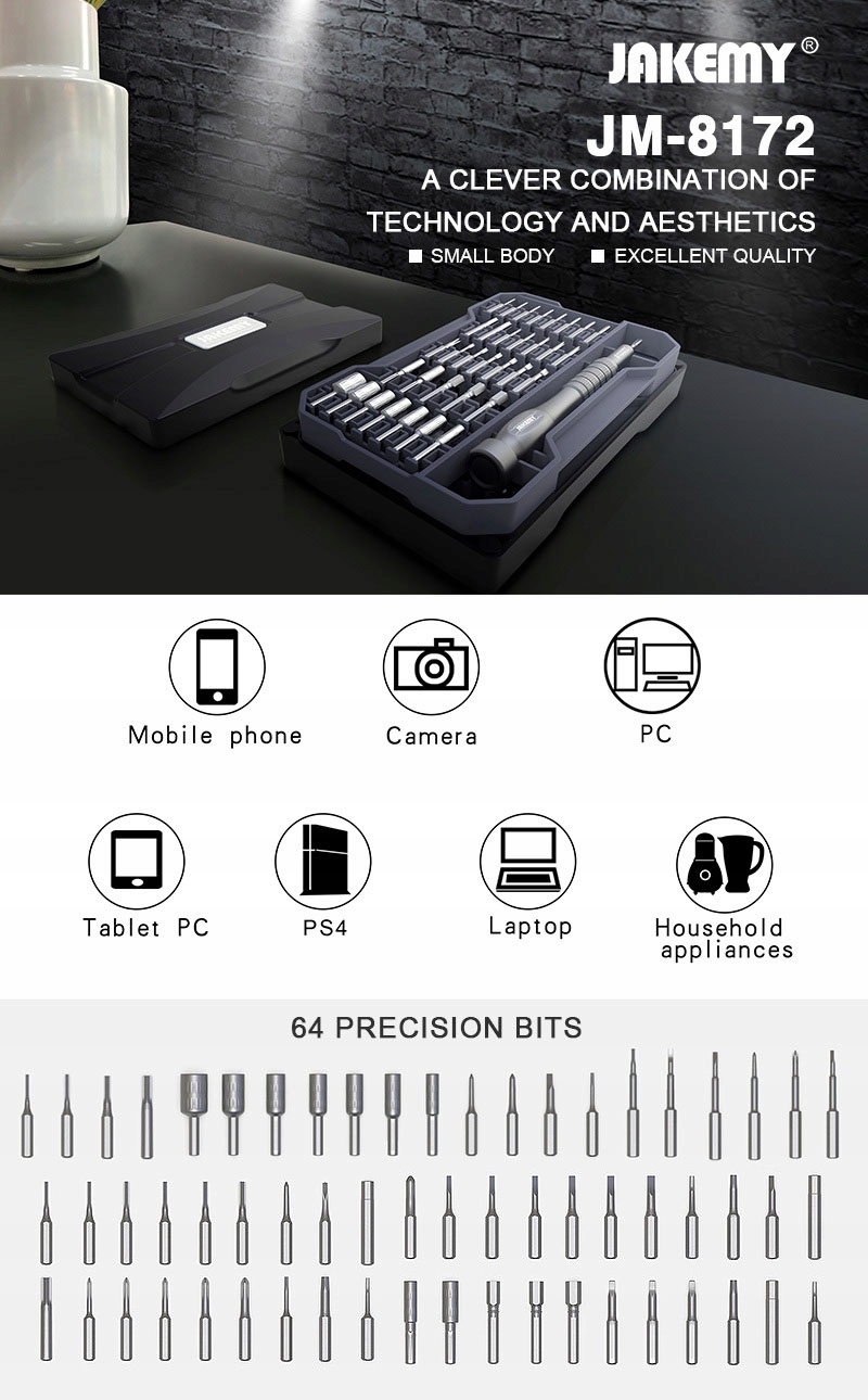 SERWISOWY ZESTAW DO NAPRAW TELEFONOW JAKEMY JM8172 Producent code NWA0000938