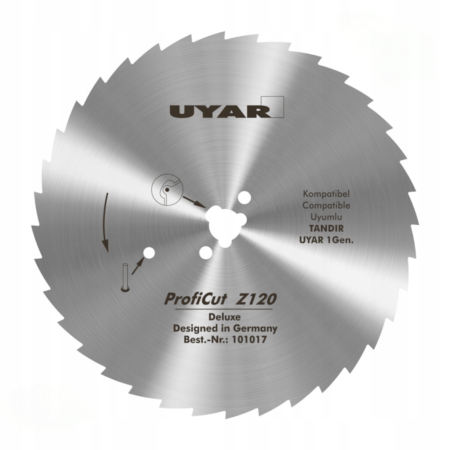Nůž zoubkovaný 120 mm pro Tandir 120 Dost 120 Uyar ProfiCut Z120
