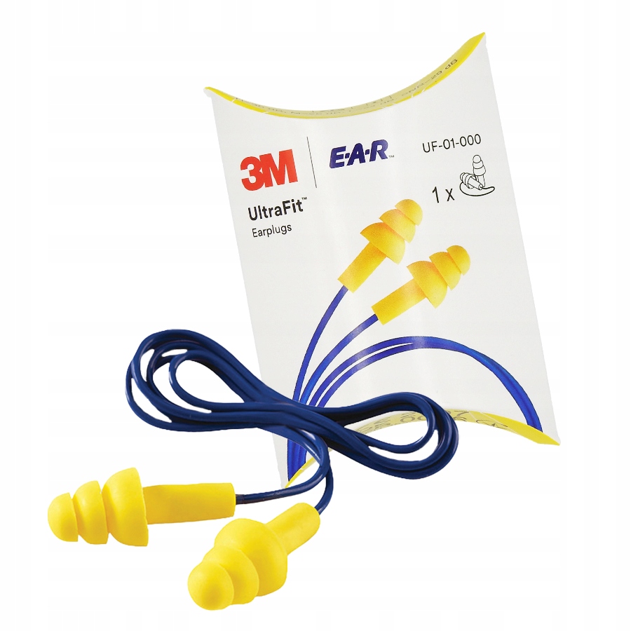 Zatyczki wielorazowe, Stopery do uszu 3M EAR Ultrafit w kartoniku 5 Par Marka 3M