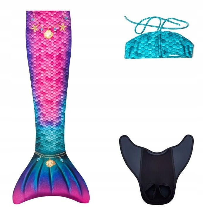 Syreni Ogon Monopłetwa Aquaris Do Pływania Star Bikini rozm.2XS 6 lat