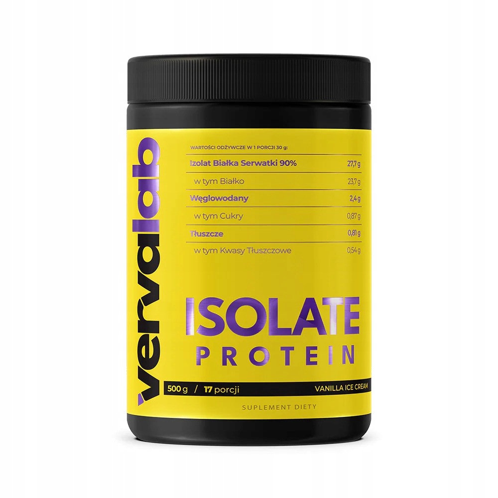 Vervalab Isolate Protein vanilla ice cream 500g Wpi vanilkový