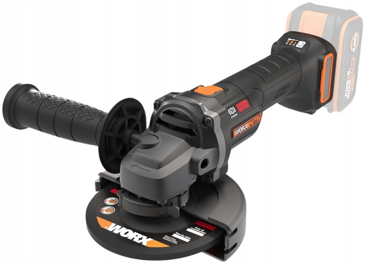 Szlifierka kątowa Worx Nitro PowerShare WX814.9 20V Regulacja obrotów