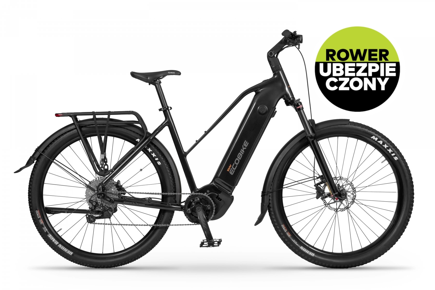 Rower elektryczny trekkingowy Ecobike Expedition Suv 17" czarny+ubezp. Ac