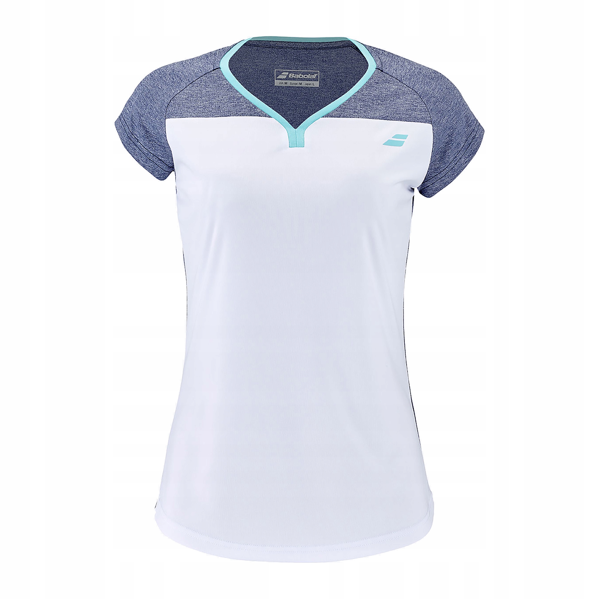 Koszulka tenisowa dziecięca Babolat Play Cap Sleeve biała 3GTE011 164