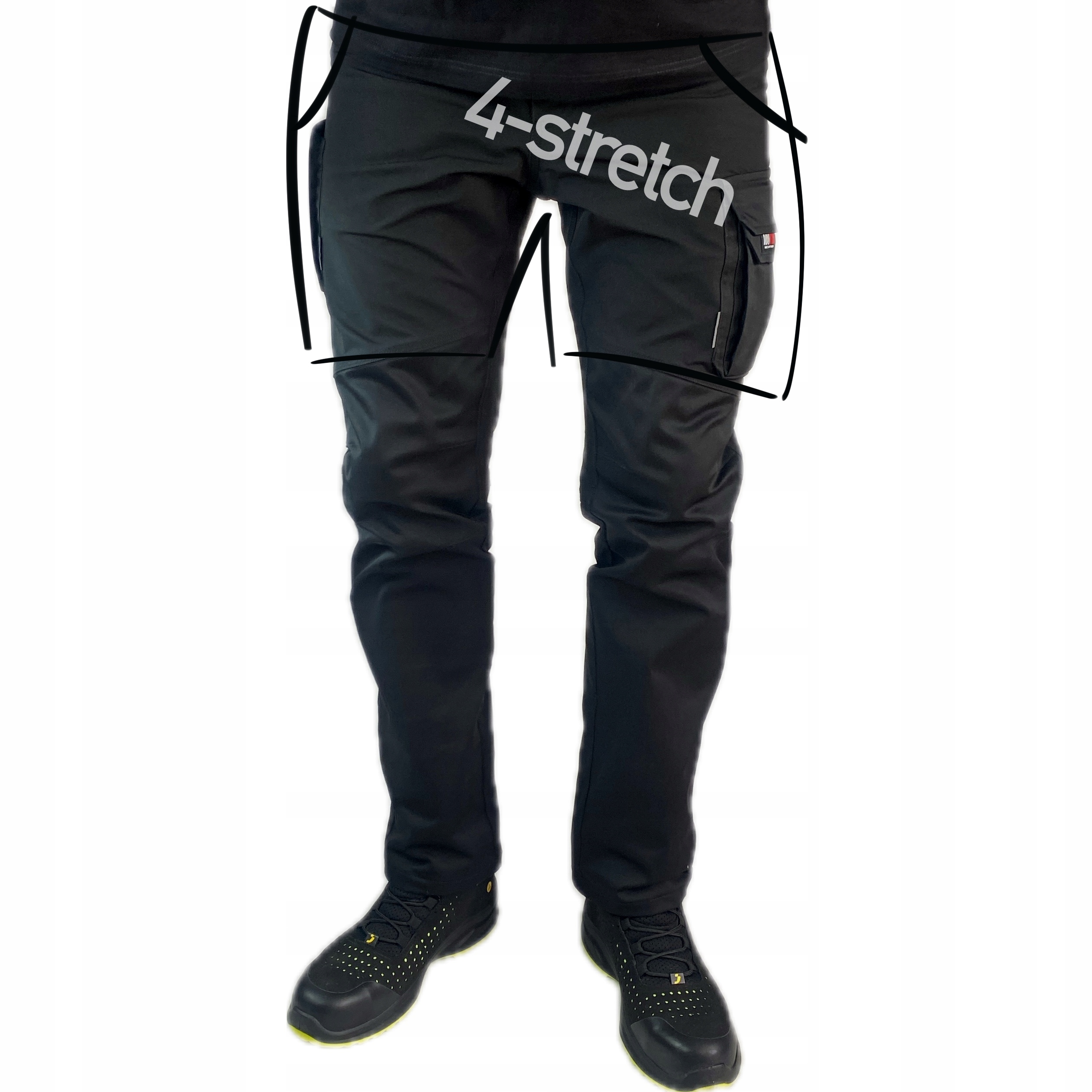 Spodnie Robocze DuduWork Czarne 4MOVE 52