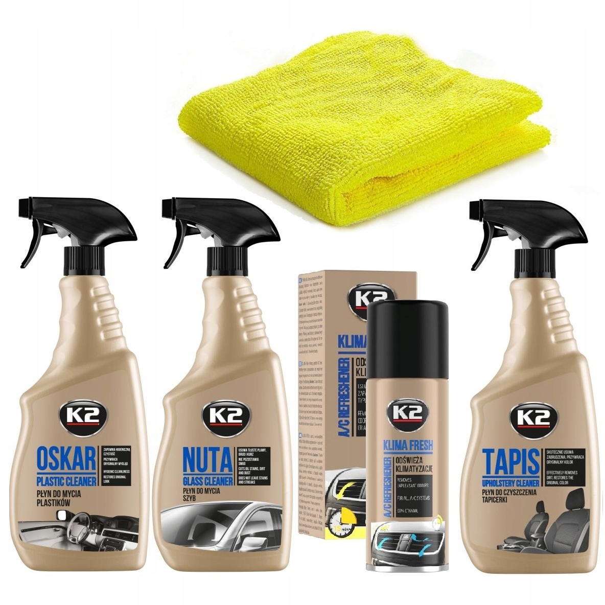 K2 Zestaw Do Pielęgnacji Wnętrza Auta Samochodu