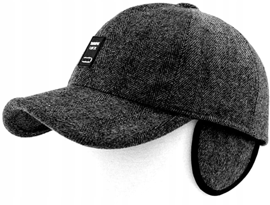 

Męska zimowa na uszy Czapka ciepła z daszkiem