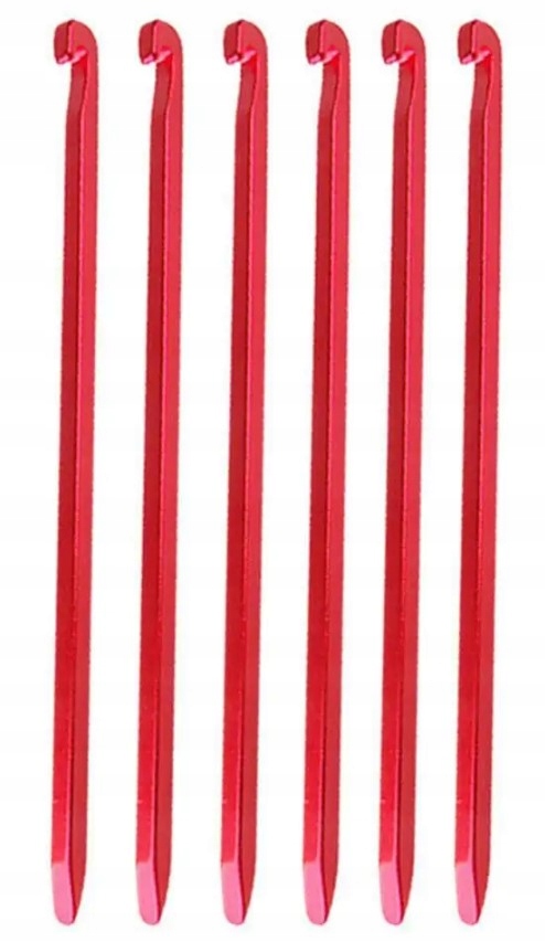 SZPILKI NAMIOTOWE ŚLEDZIE DO NAMIOTU SOLIDNE KOTWY 16 CM 6 SZTUK