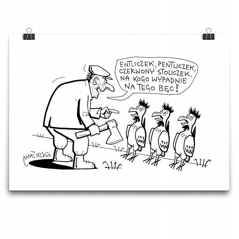 

Plakat Entliczek Pentliczek A3 Andrzej Mleczko