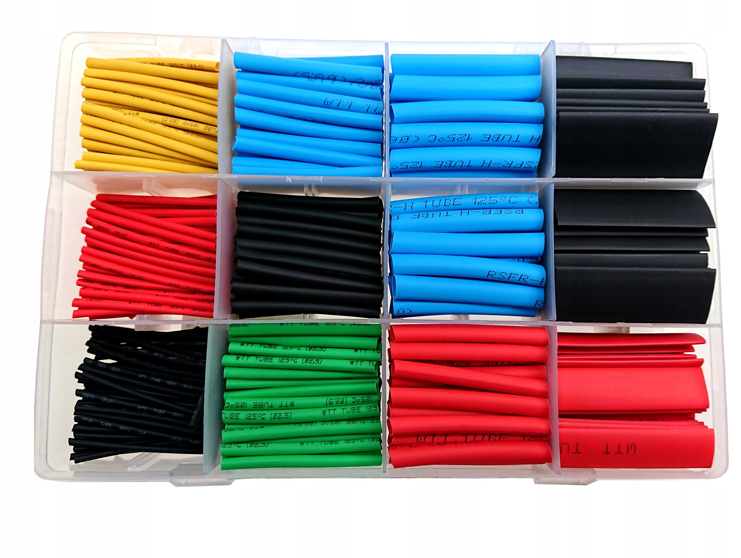 KOSZULKI RURKI TERMOKURCZLIWE ZESTAW RUREK KOSZULEK TERMOKURCZLIWYCH 560x