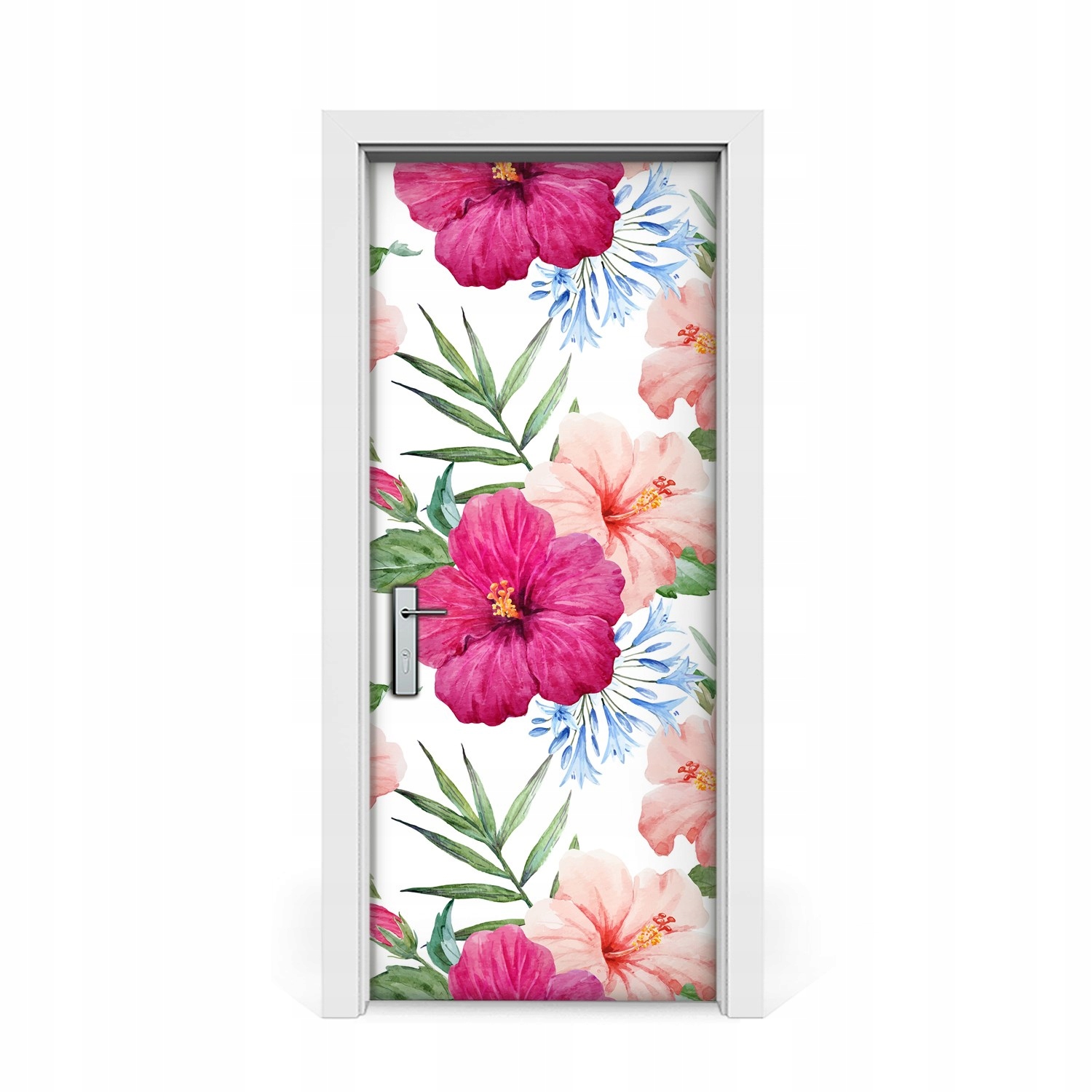 

Naklejka na drzwi okleina Kwiat hibiskusa 85x205