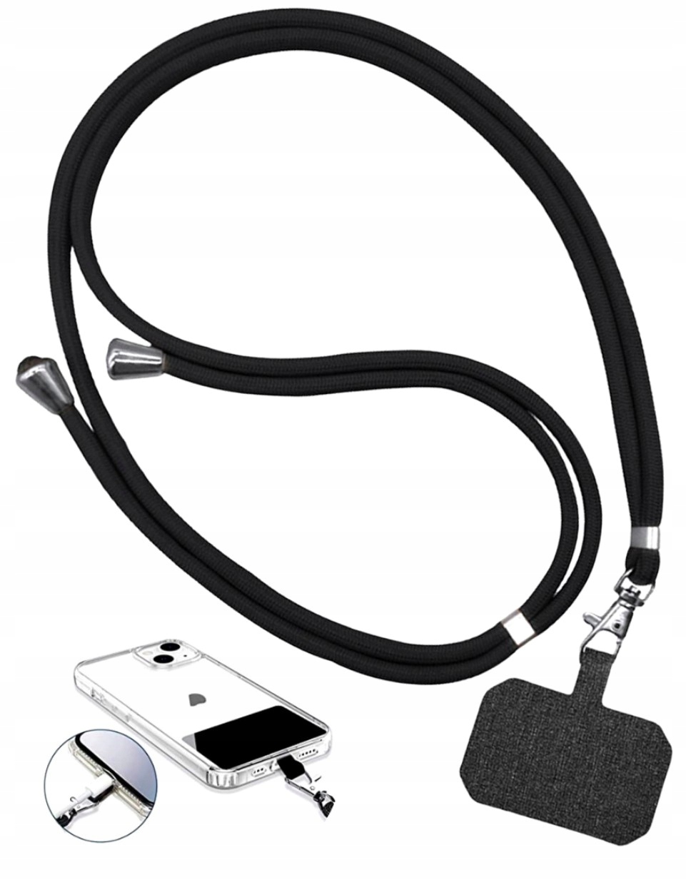 

Smycz na szyję do telefonu kluczy tasiemka brelok