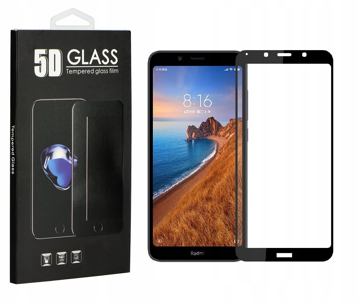 

Szkło 5D Tempered Glass do Xiaomi Redmi 7A