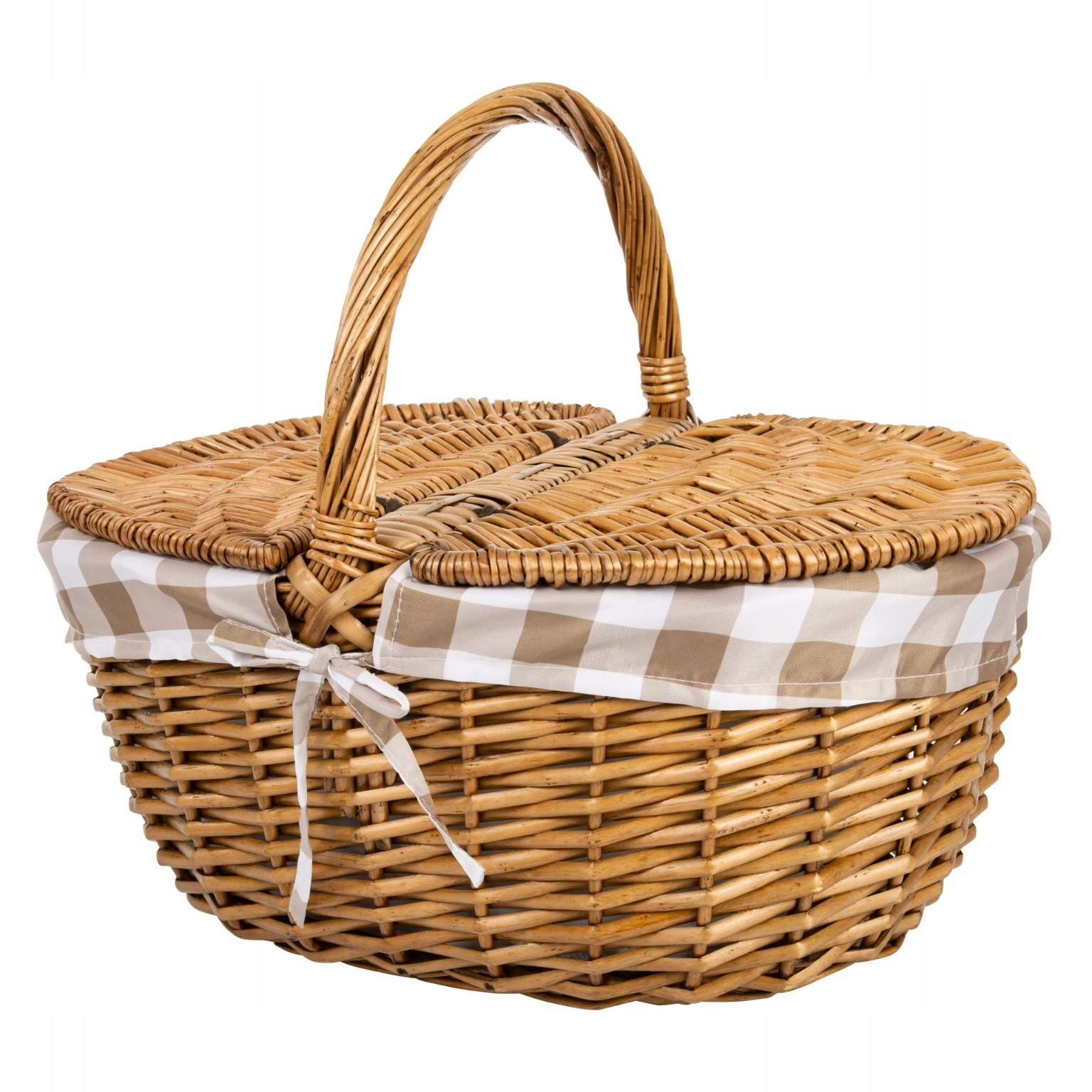 Piknikový Košík Piknikový Proutěný Turistický Košík