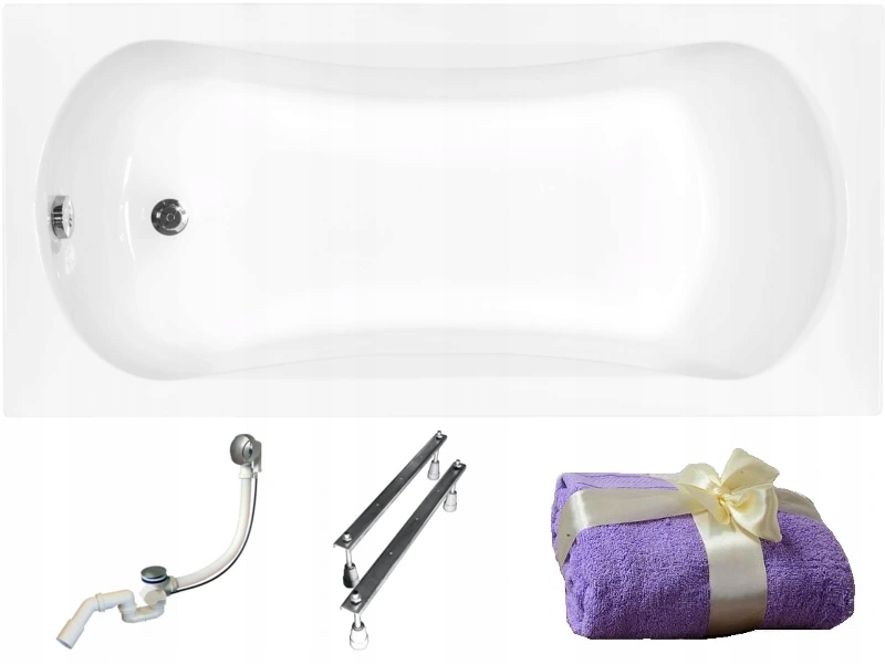 

Besco Aria Wanna Prostokątna Akrylowa 170x70 Syfon