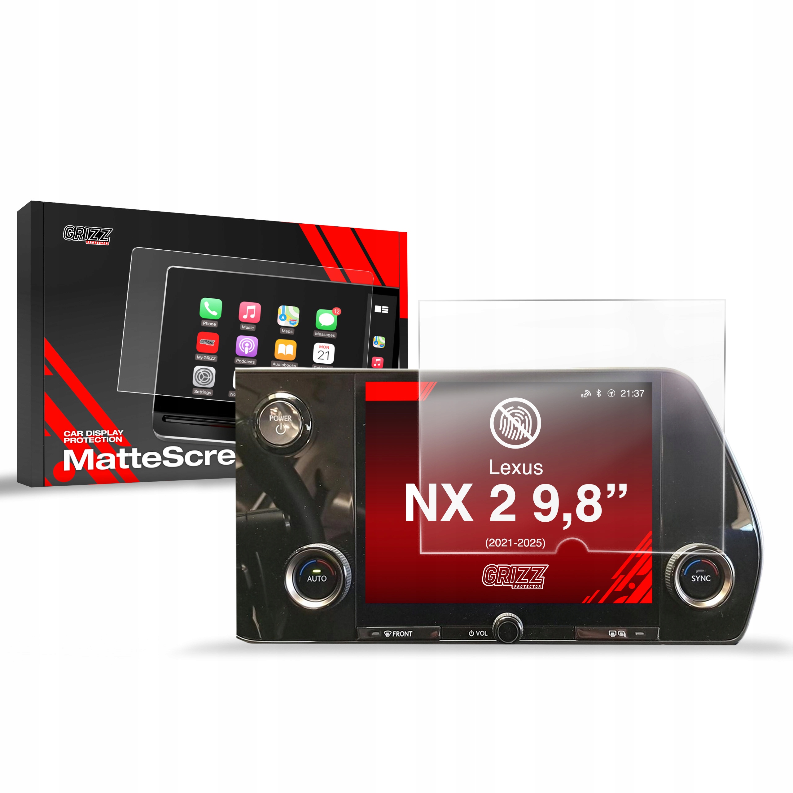 Folia Antyodciskowa do Lexus Nx 2 9,8" (2021-2025)