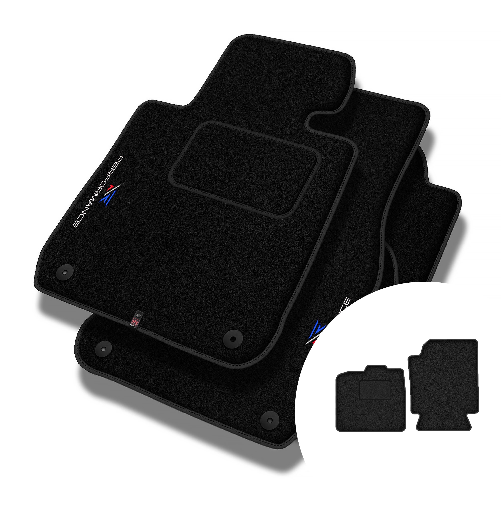 Velurové koberce Performance pro Smart Fortwo II 2007-2014