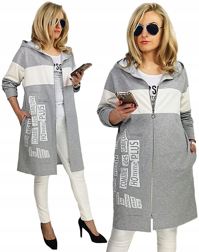 ORYGINALNA KURTKA BLUZA NARZUTKA Z KAPTUREM 2XL 3XL