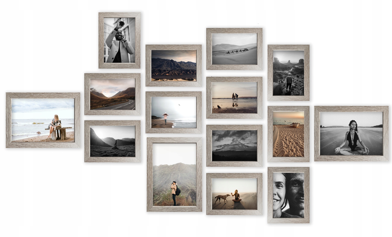 

Multirama Oslo zestaw ramek na zdjęcia cappuccino