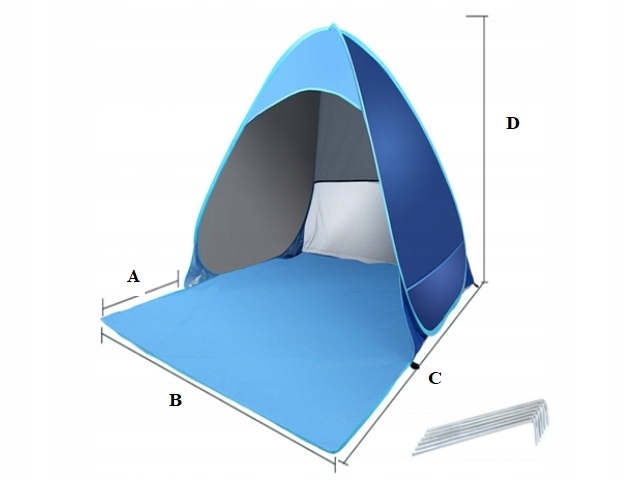 Namiot plażowy kempingowy samorozkładający Marka Satis