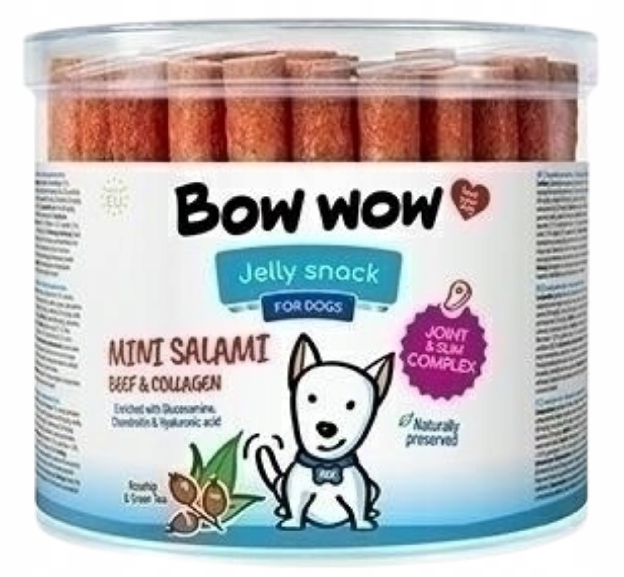 Bow Wow Psí pamlsek Mini Klobásky Kolagen 60 ks
