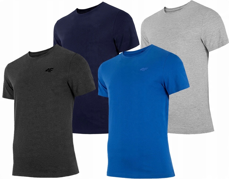 

Koszulka Męska 4F T-shirt Zestaw 4 Sztuki r.S