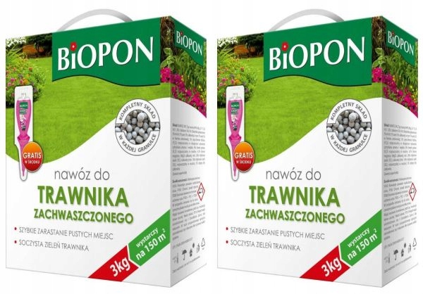 

Nawóz do trawnika zachwaszczonego Biopon Pakiet