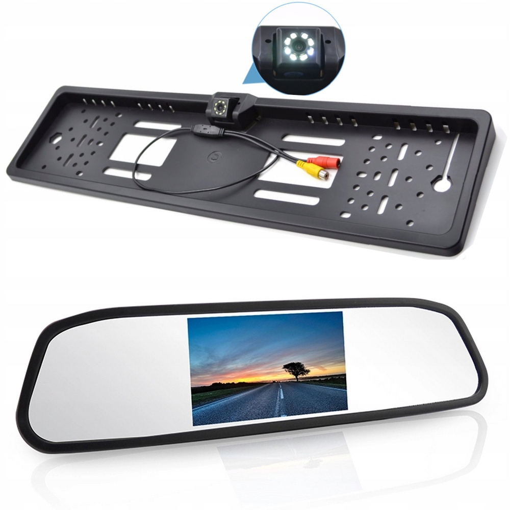 Monitor Lusterko KAMERA COFANIA w RAMCE LED ZESTAW