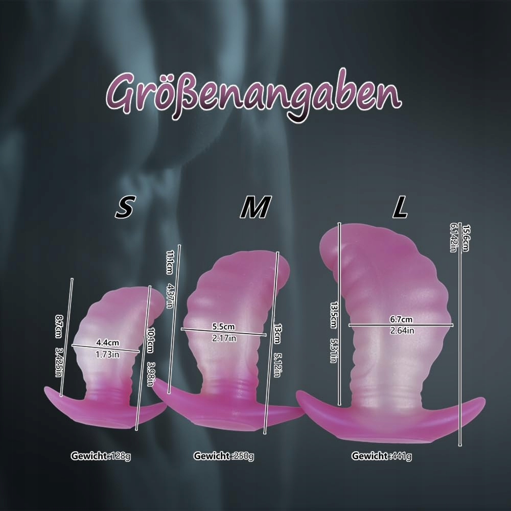 MANGOFORM Duży Fioletowy Korek Analny Masażer Prostaty Dla Par — miniatura 4