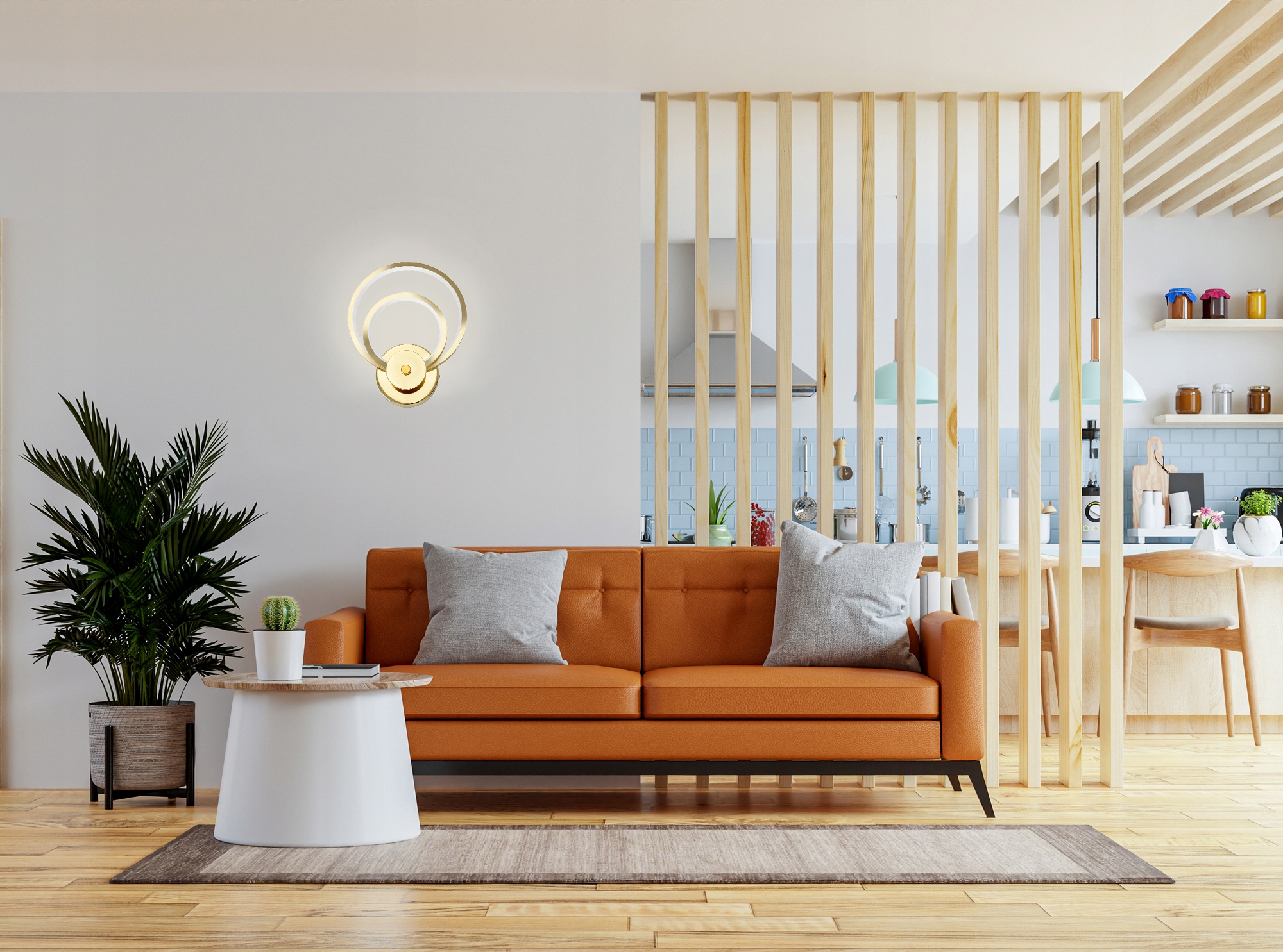 LAMPA ŚCIENNA KINKIET NOWOCZESNY GOLD LED ZŁOTY Marka TOOLIGHT