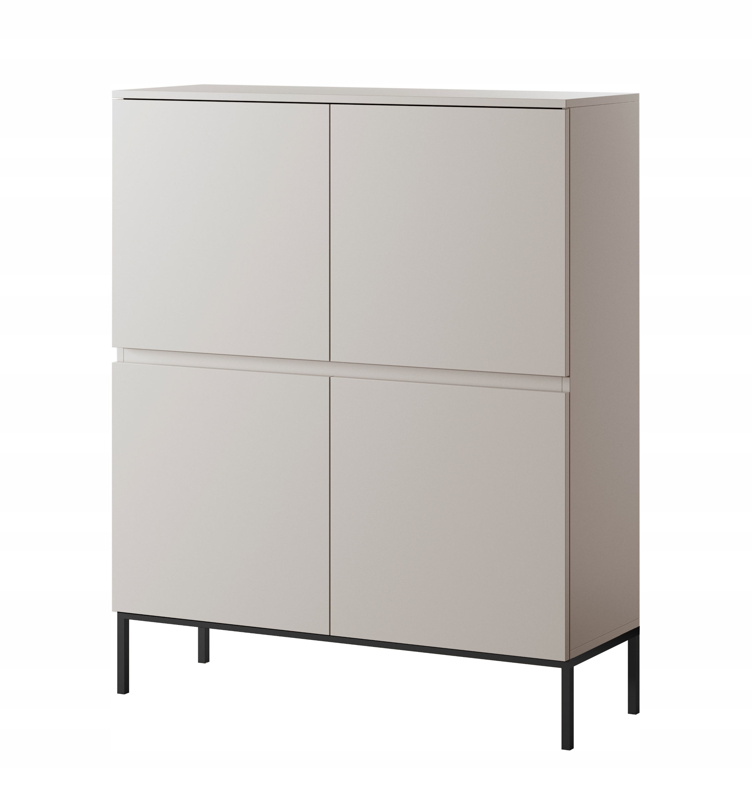 Vysoká komoda Bemmi 100 cm Béžová Selsey Design