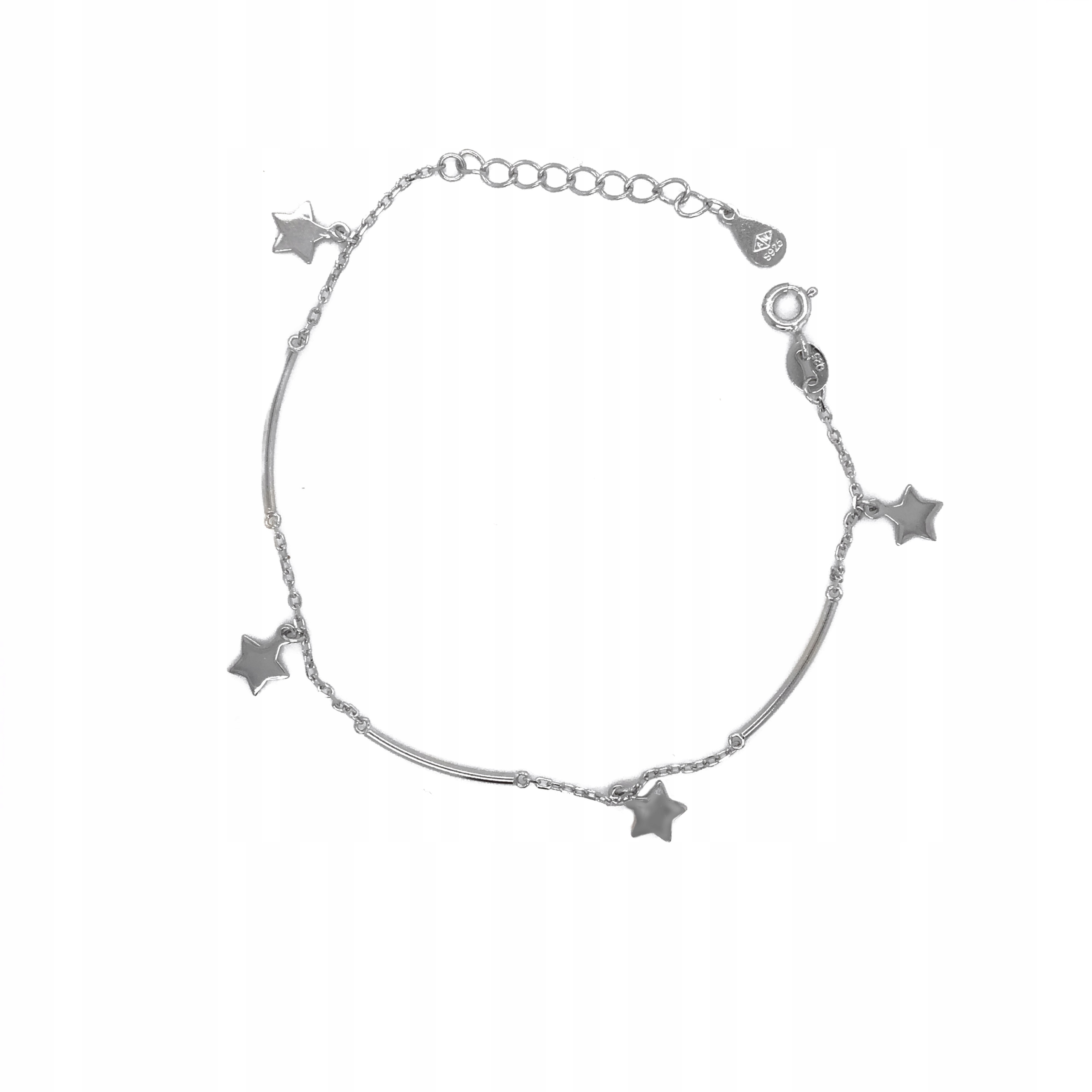 Stříbrný náramek Ag 925 s hvězdičkami