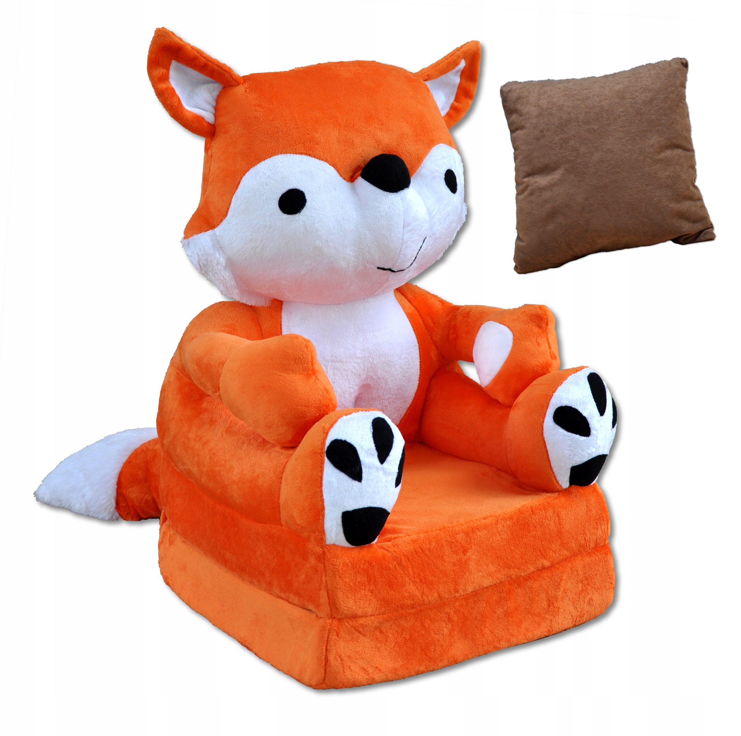 FOTEL PLUSZOWY FOTEL ROZKŁADANY MASKOTKA PUFA