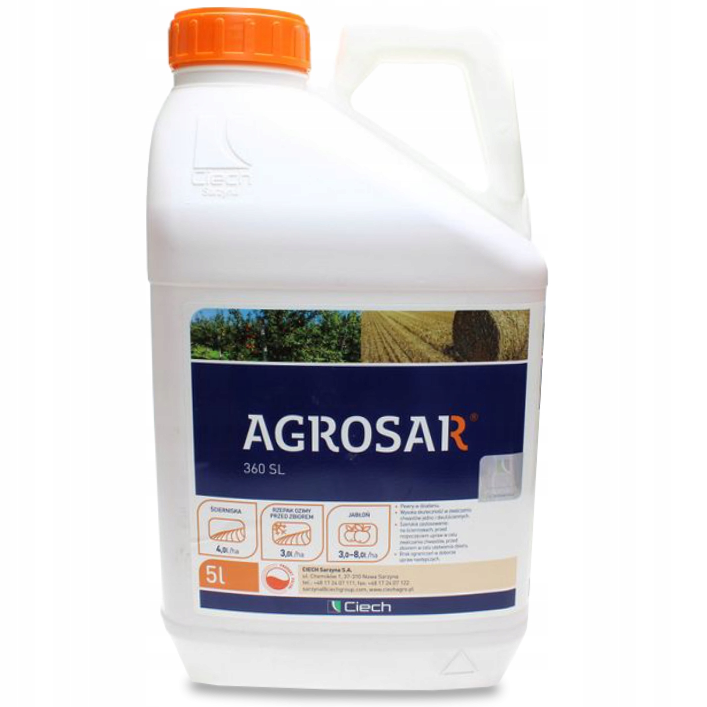 Agrosar 360 Sl 5L Oprysk Środek Z Glifosat Niszczy Wszystkie Chwasty Perz