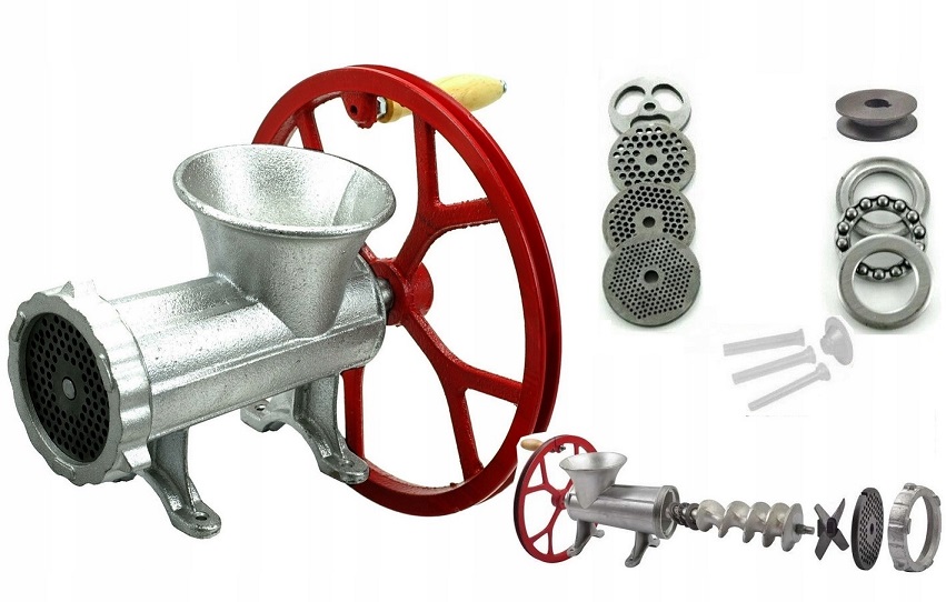 MASZYNKA DO MIĘSA 32"+ 4 SITA[SZARPAK] + KOŁO 3670