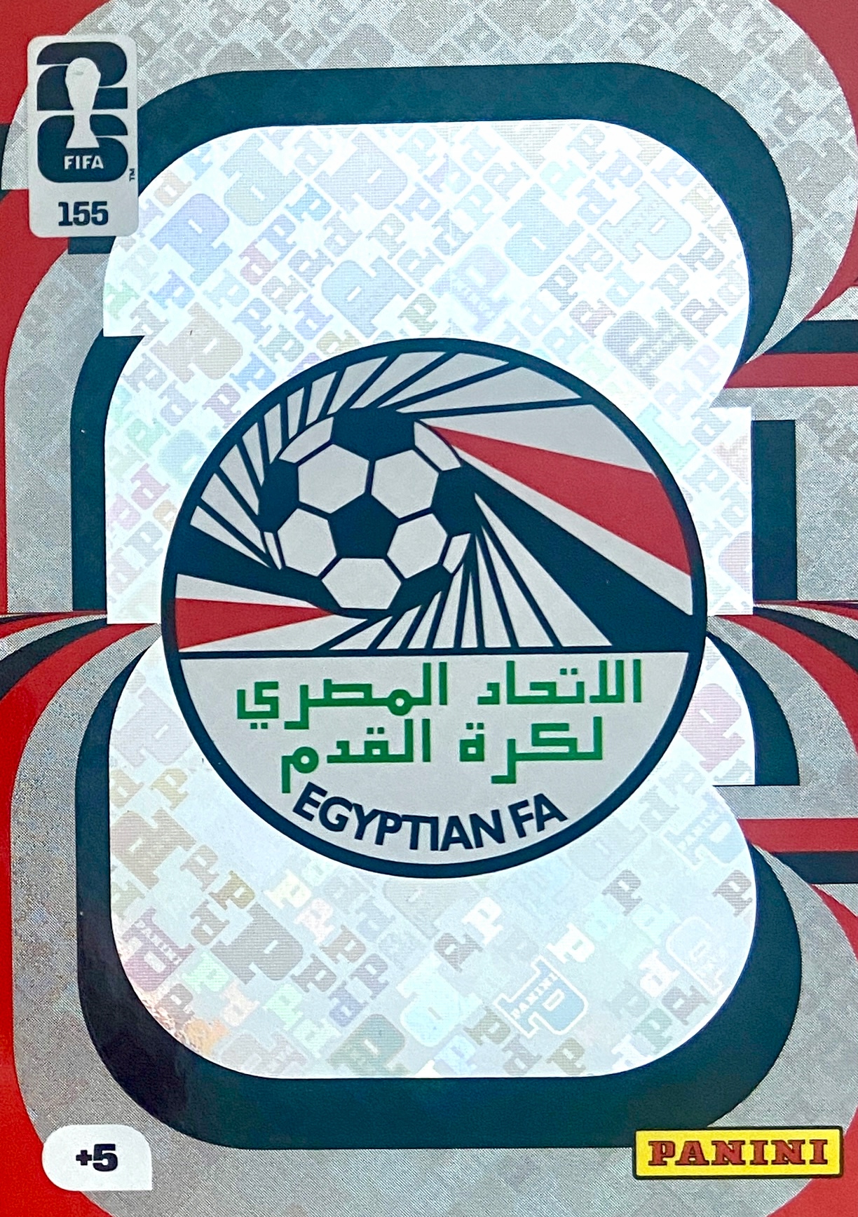 Fifa World Cup 2026 karta piłkarska Herb Team Crest Logo 155 Egipt