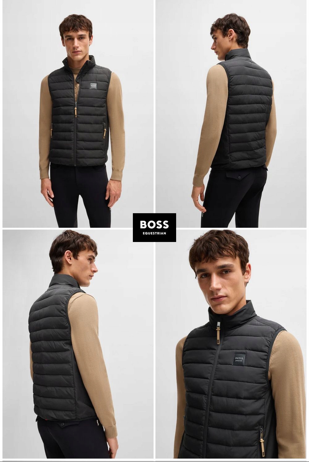Kamizelka bezrękawnik męska Boss Equestrian Ashton Light Puffer czarna L