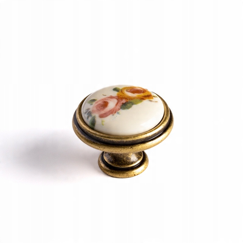 

Gałka meblowa porcelana złota 35 mm Giusti włoska