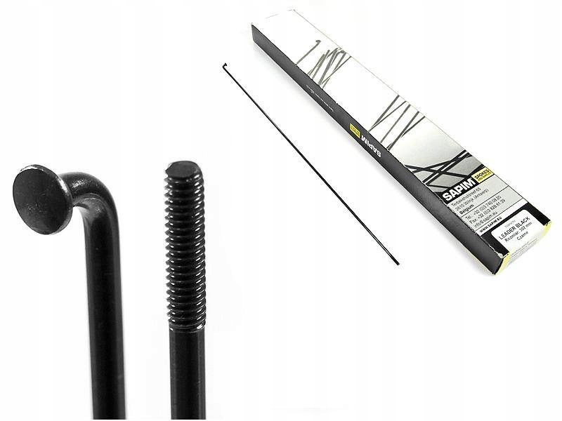 Szprycha rowerowa Sapim Leader Black 2,0 mm stal nierdzewna (bez nypla)