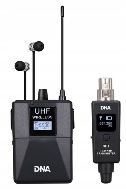 SYSTEM BEZPRZEWODOWY NAGŁOŚNIENIA ODSŁUCH DOUSZNY NAGŁOWNY DNA IN-EAR GO