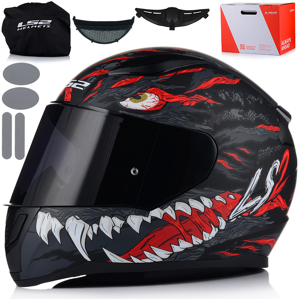 Motocyklová Prilba LS2 FF353 Rapid II Kaiju Ece 22.06 Tmavé Sklo