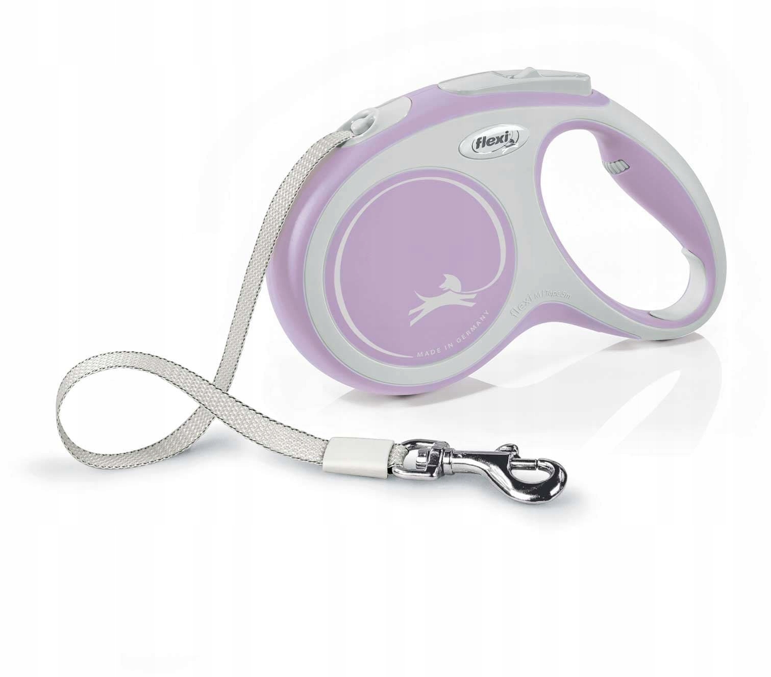 Levně Vodítko pro psa Flexi New Comfort, páska, růžové, S, 5m, 15kg